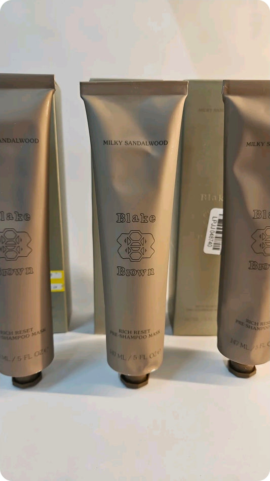 3-Pack Blake Brown Rich Reset Pre-Shampoo Mask – Milky Sandalwood