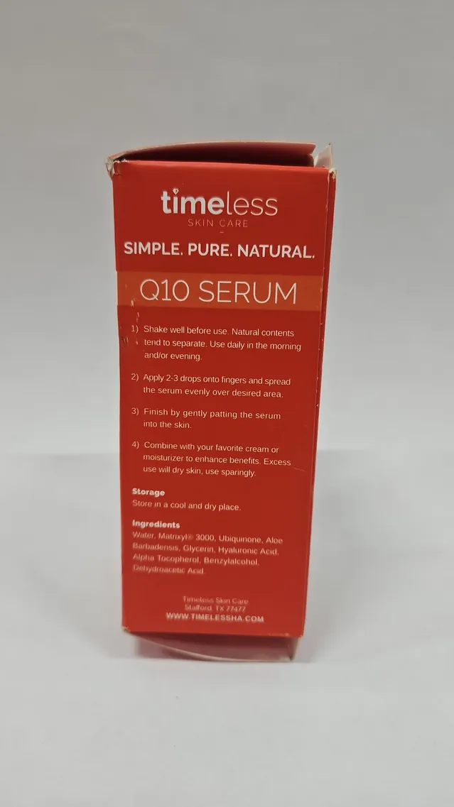 Timeless Skin Care Coenzyme Q10 + Peptides Serum -1 fl oz