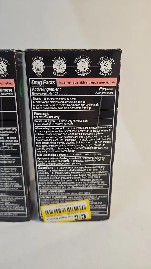 2 PACK - Oxy Acne Treatment, Maximum Strength, Rapid Spot Treatment, EXP 10/2026
